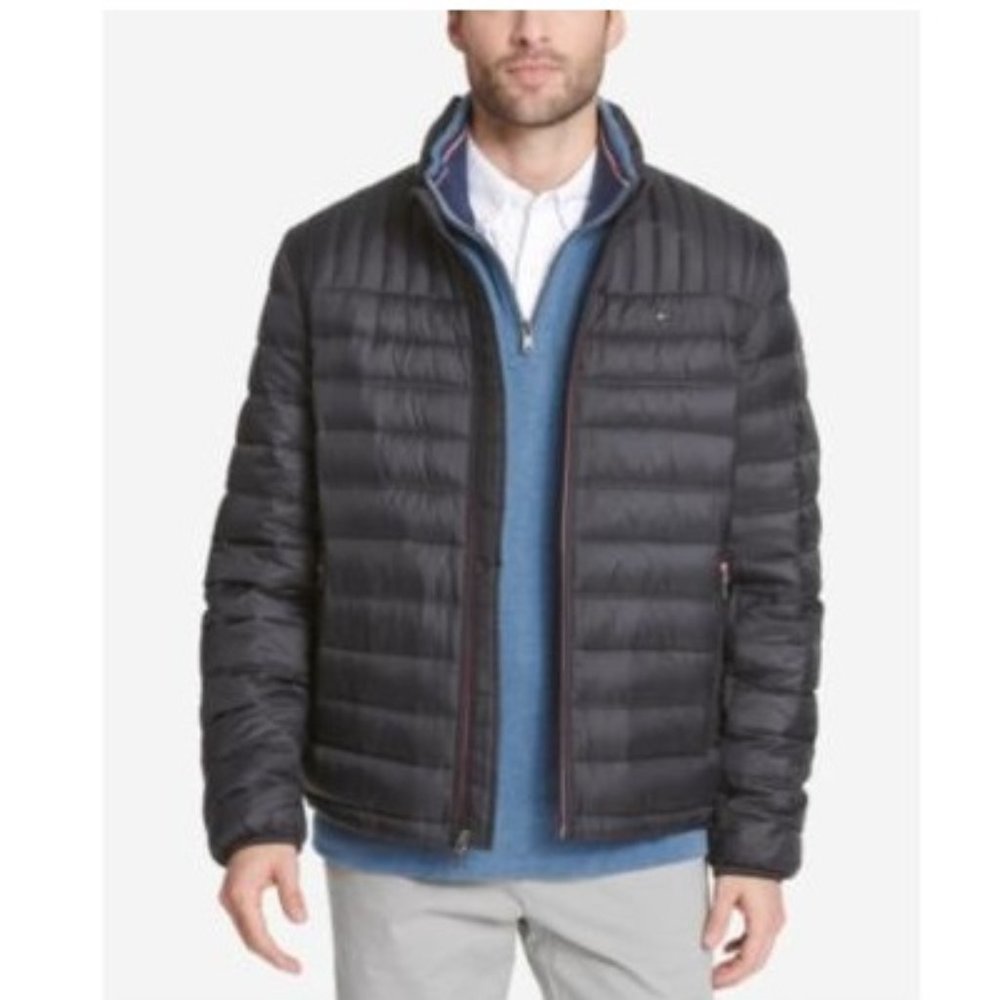 NWT DEFECT Tommy Hilfiger Men's Packable Lightweight Puffer Size M $195 4C606